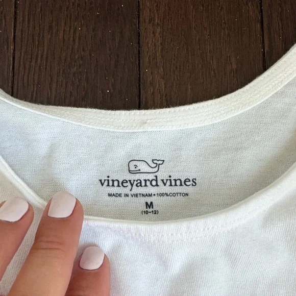 Vineyard Vines Kids Dress in Red and White Stripes - Picture 2 of 4